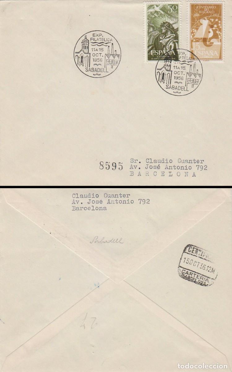 Sellos: A&Ntilde;O 1956, SABADELL, CENTENARIO DEL CIRCULO SABADELLENSE - Foto 1