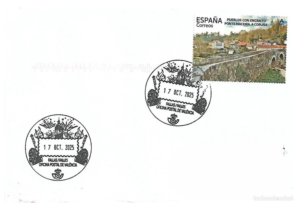 Sellos: MATASELLOS TUR&Iacute;STICO DE LAS FALLAS DE VALENCIA. - Foto 1