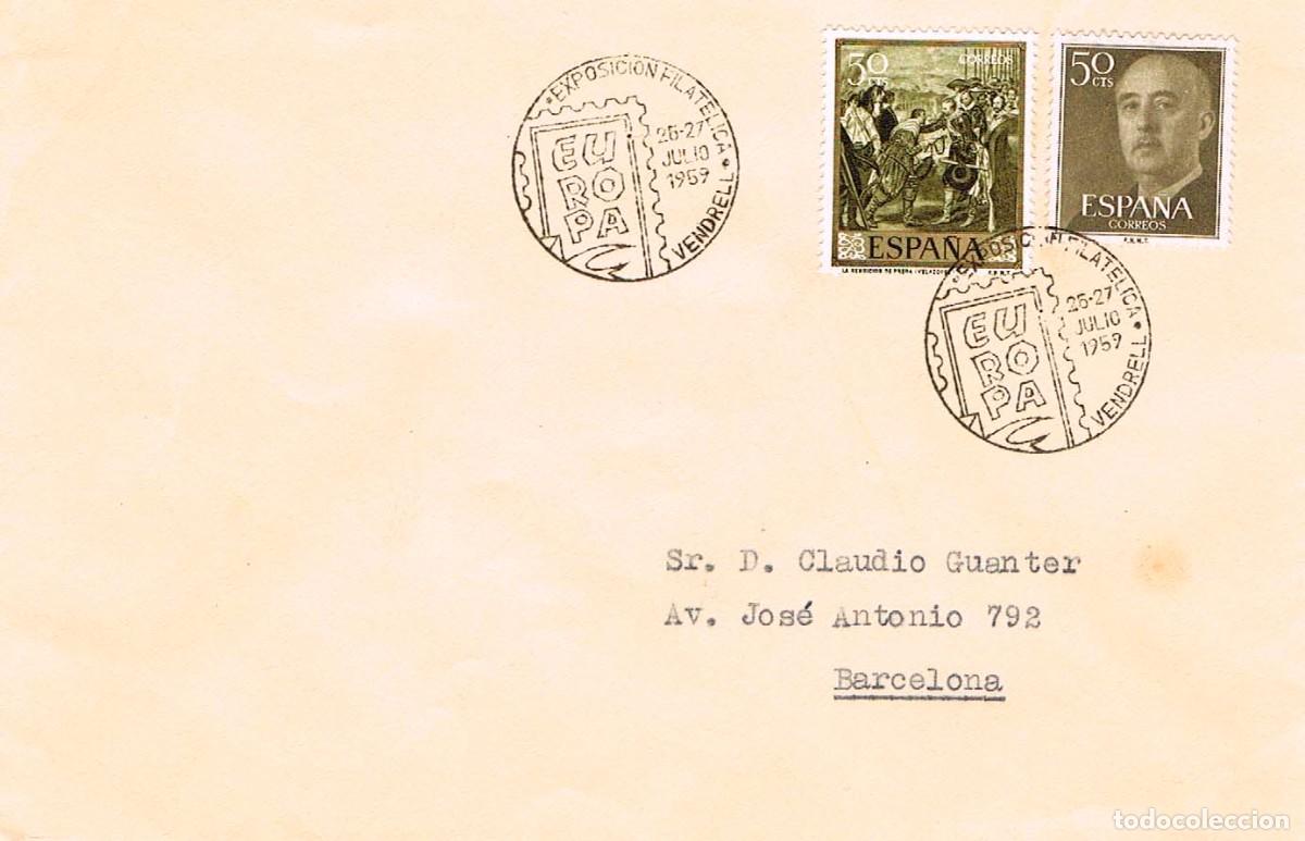 Sellos: A&Ntilde;O 1959, VENDRELL (TARRAGONA), VENDRELL (TARRAGONA) - Foto 1