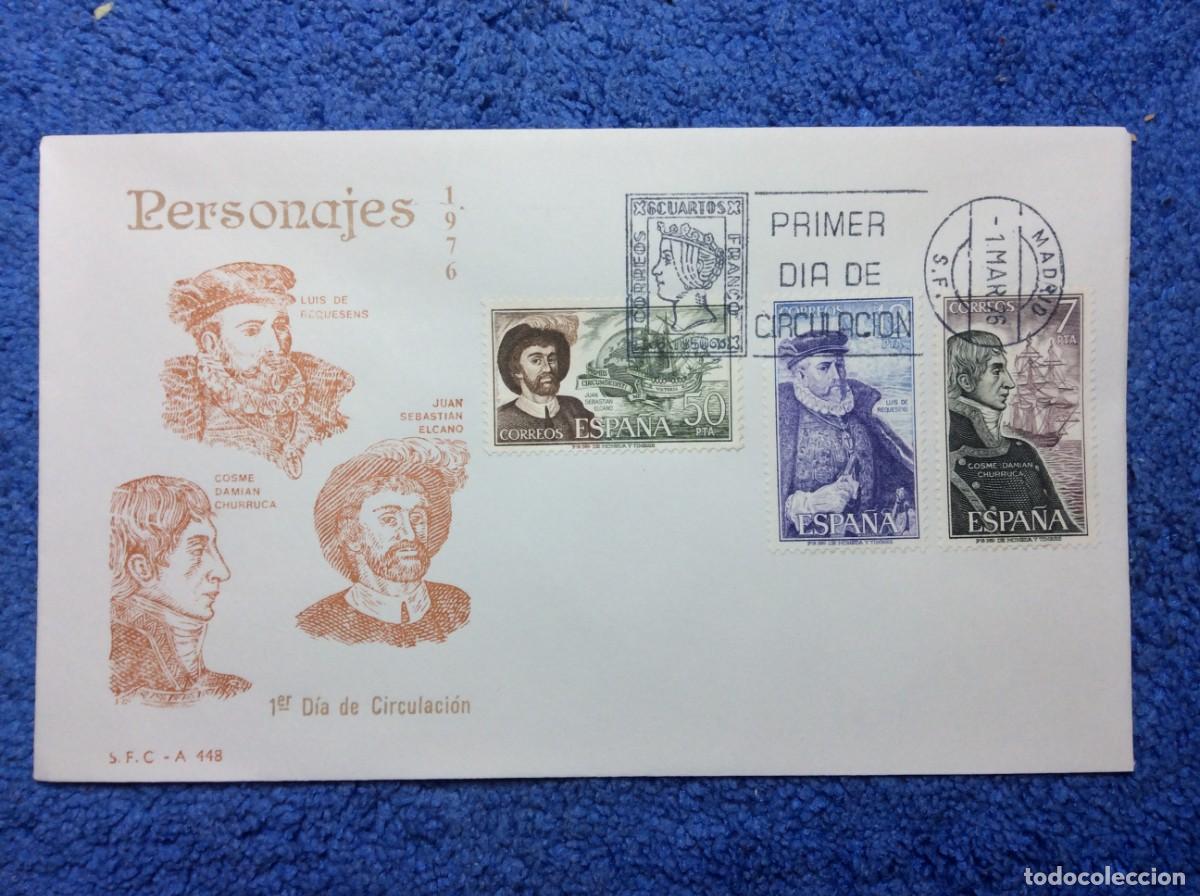 Sellos: ESPA&Ntilde;A. 1976 SOBRE PRIMER D&Iacute;A (1BBF07) - Foto 1