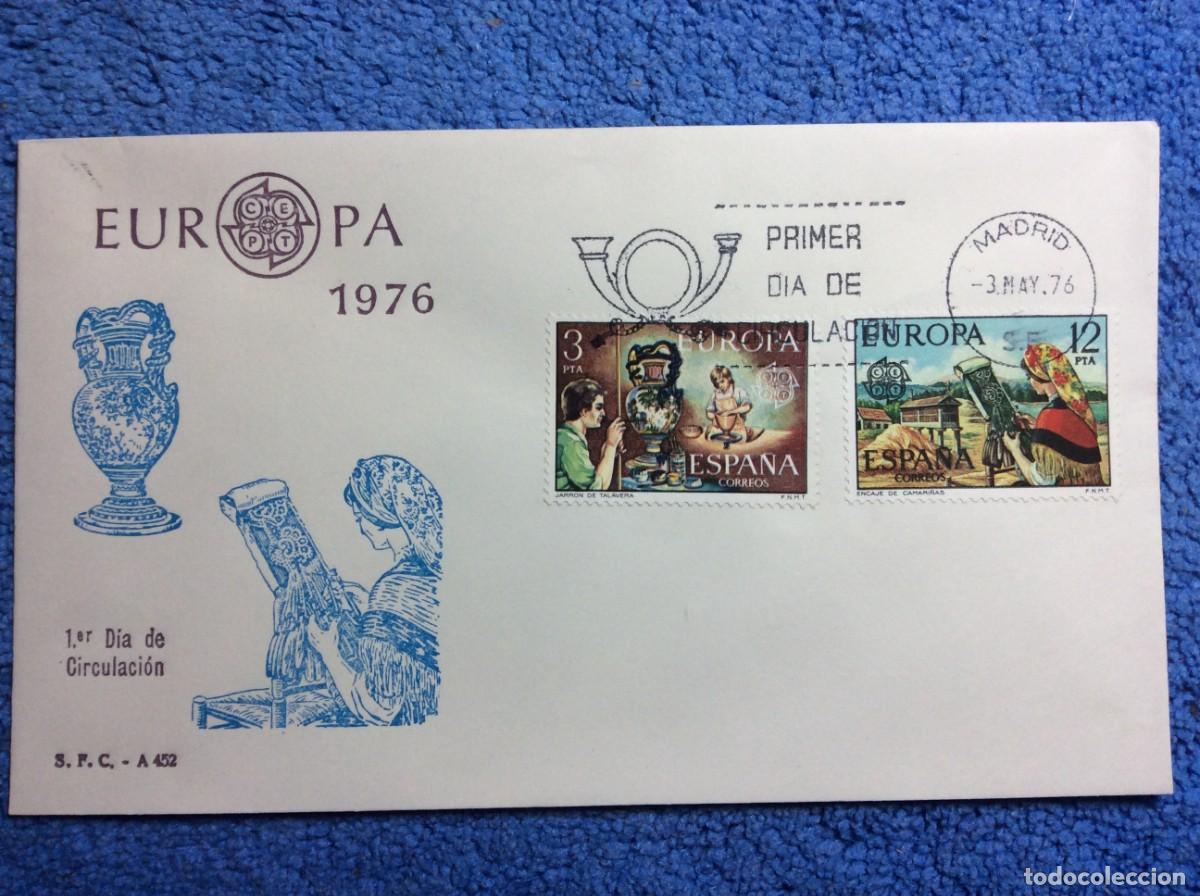 Sellos: ESPA&Ntilde;A. 1976 SOBRE PRIMER D&Iacute;A (1BBF11) - Foto 1