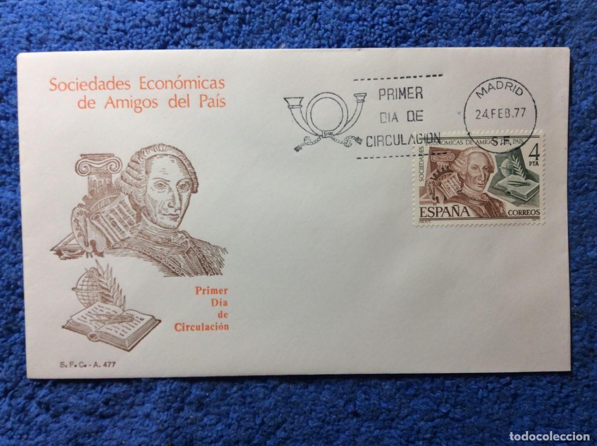 Sellos: ESPA&Ntilde;A. 1977 SOBRE PRIMER D&Iacute;A (1BBF14) - Foto 1