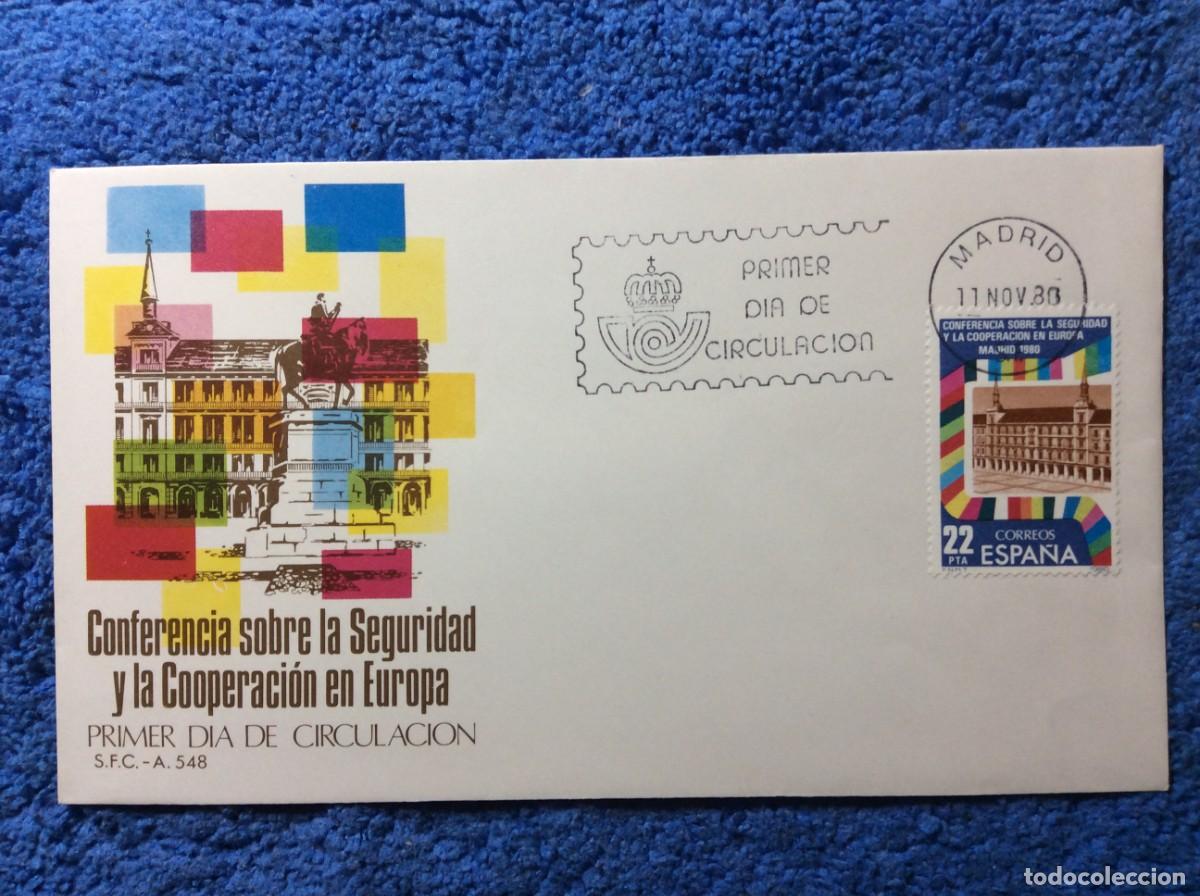 Sellos: ESPA&Ntilde;A. 1980 SOBRE PRIMER D&Iacute;A (1BBF28) - Foto 1