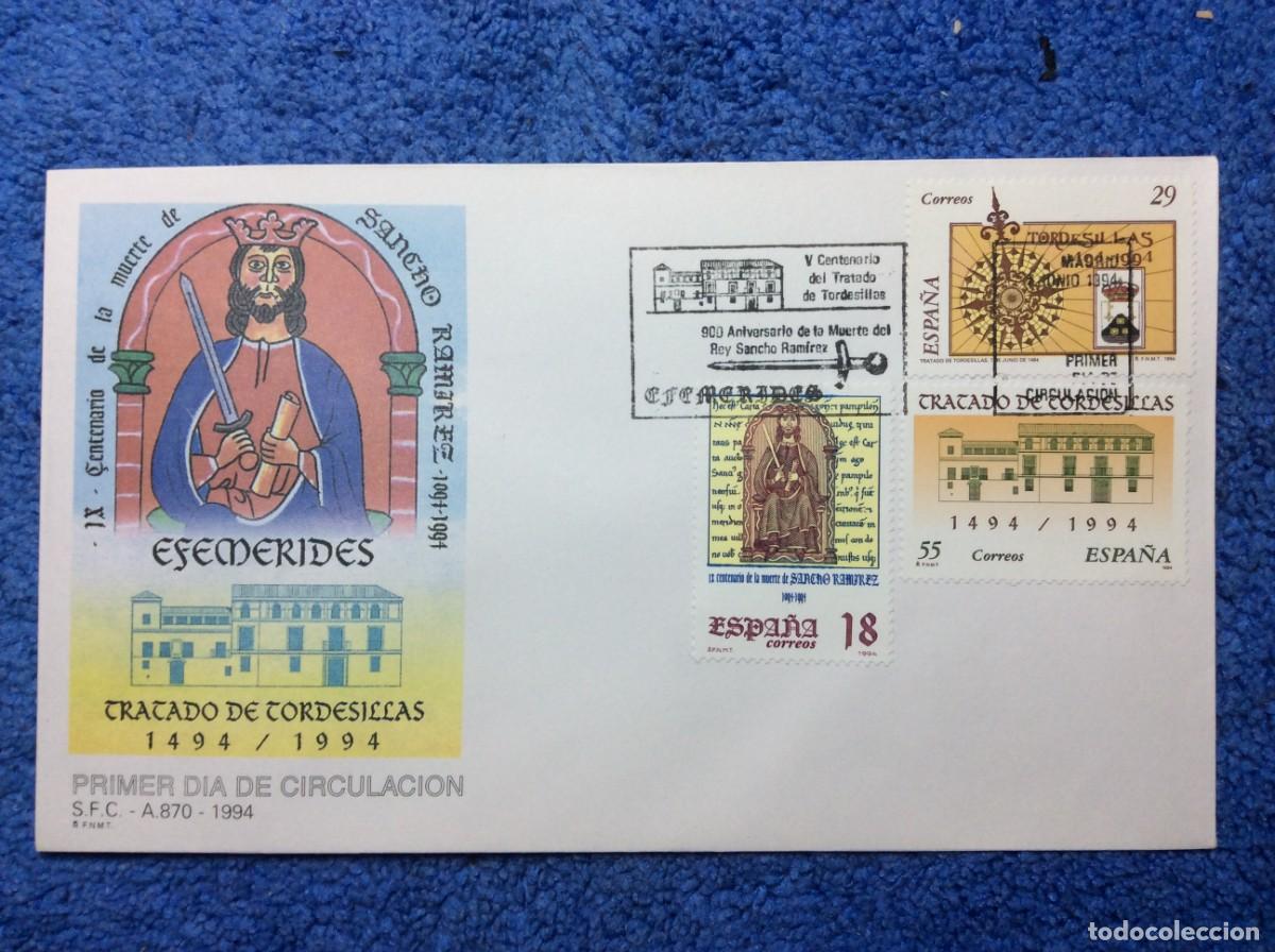 Sellos: ESPA&Ntilde;A. 1994 SOBRE PRIMER D&Iacute;A (1BBF46) - Foto 1