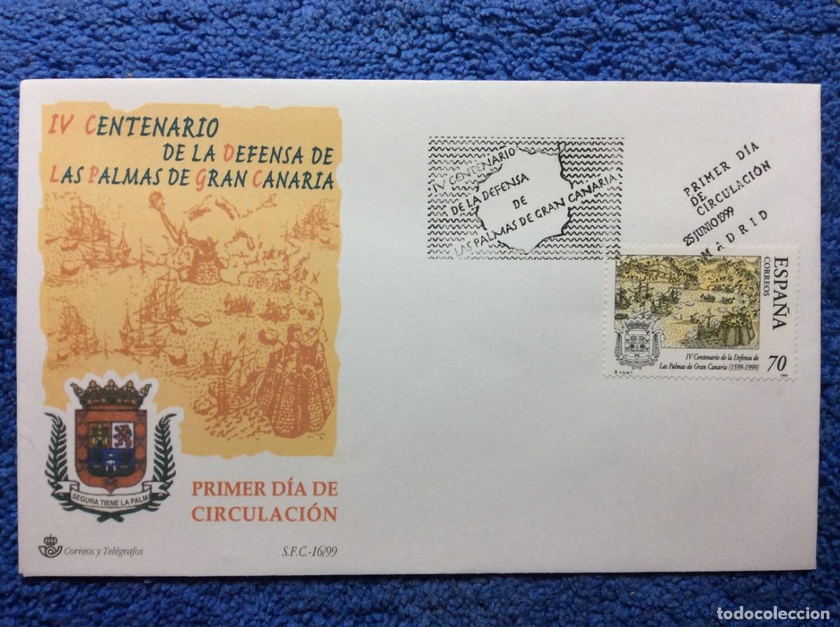 Sellos: ESPA&Ntilde;A. 1999 SOBRE PRIMER D&Iacute;A (1BBF55) - Foto 1