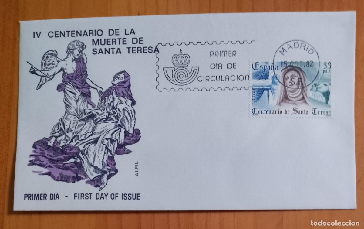 Sellos: IV CENTENARIO DE LA MUERTE DE SANTA TERESA - Foto 1