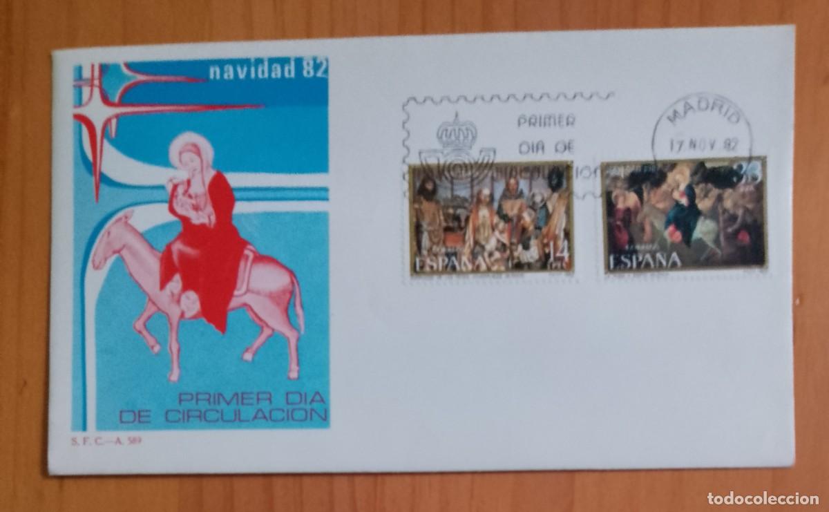 Sellos: NAVIDAD 82 - MATASELLO: MADRID 17.NOV.82 - Foto 1