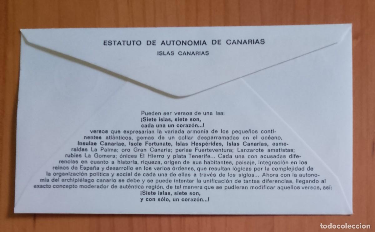 Sellos: ESTATUTO DE AUTONOMIA DE CANARIAS - Foto 2