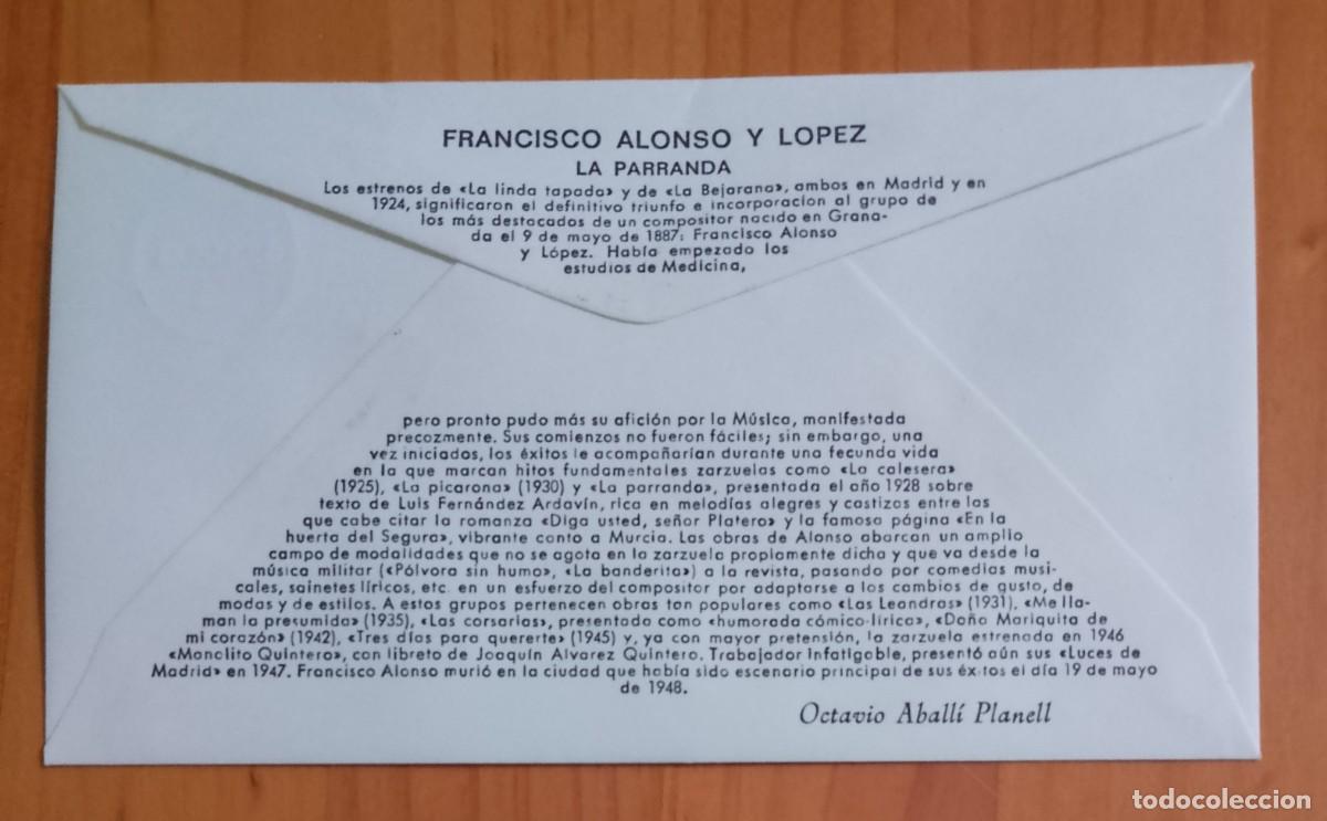 Sellos: MTRO. FRANCISCO ALONSO - LA PARRANDA - Foto 2