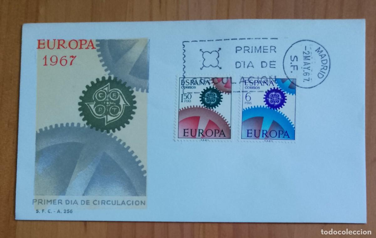 Sellos: SOBRE PRIMER DIA - EUROPA 1967 - Foto 1