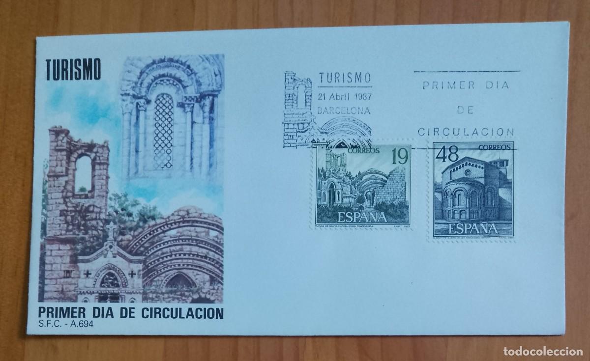 Sellos: SOBRE PRIMER DIA - TURISMO - Foto 1