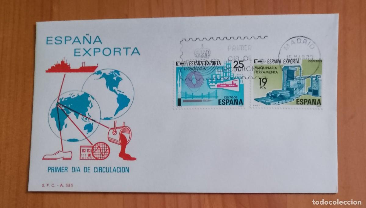 Sellos: SOBRE PRIMER DIA - ESPA&Ntilde;A EXPORTA - Foto 1