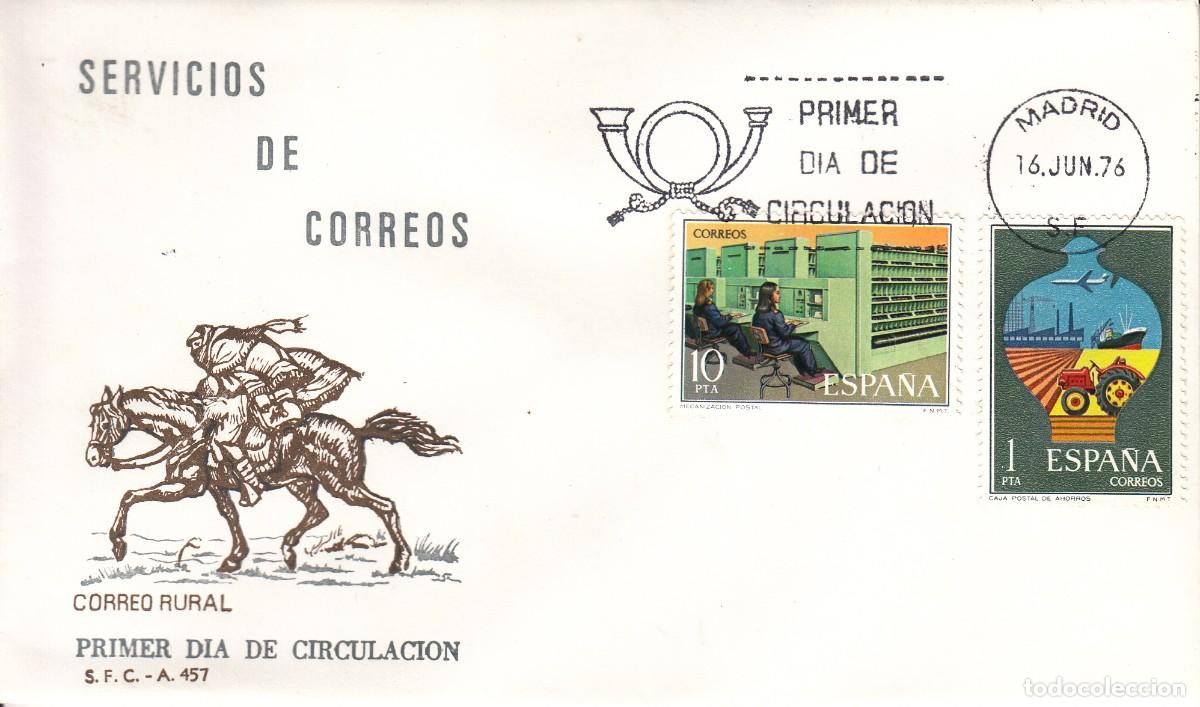 Sellos: SOBRE 1976: MADRID. SERVICIO DE CORREOS - Foto 1