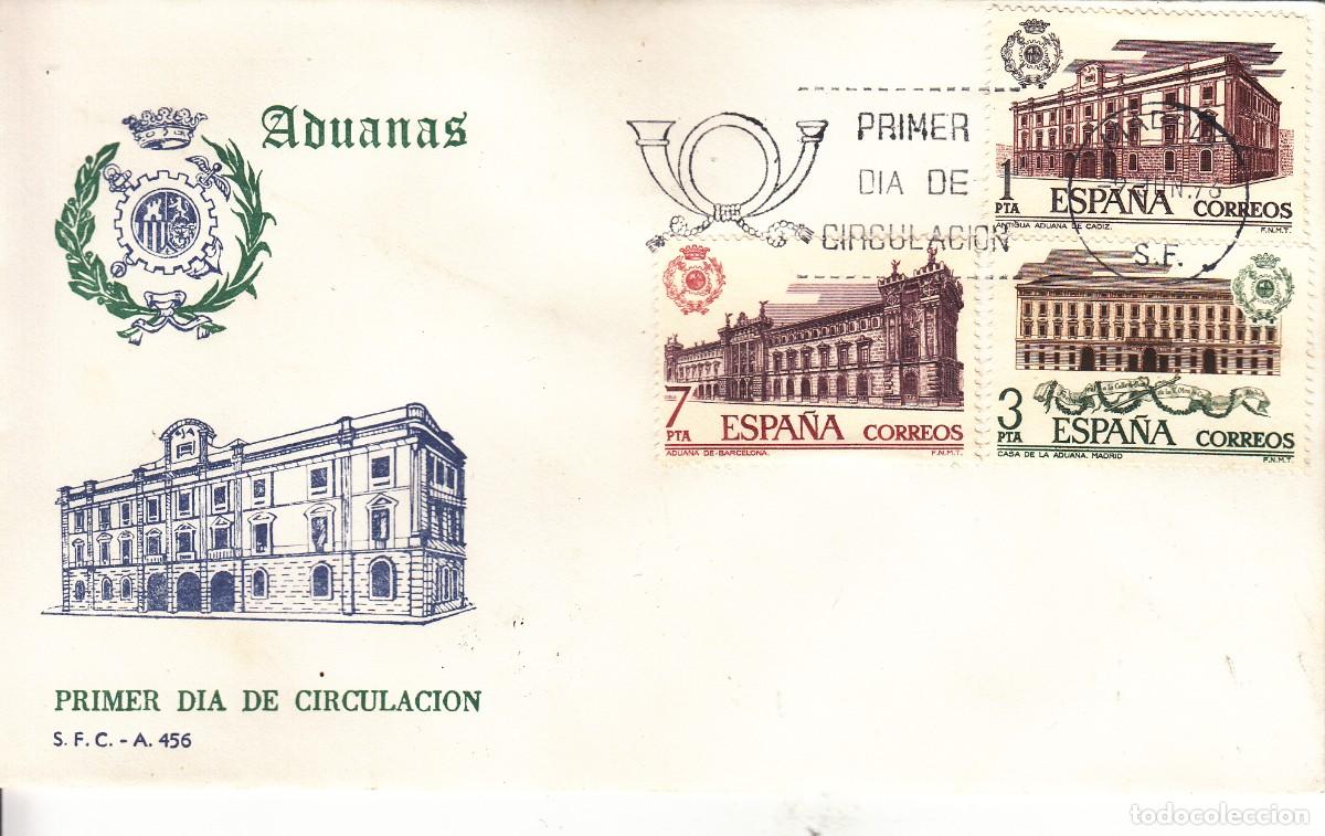Sellos: SOBRE 1976: MADRID. ADUANAS - Foto 1