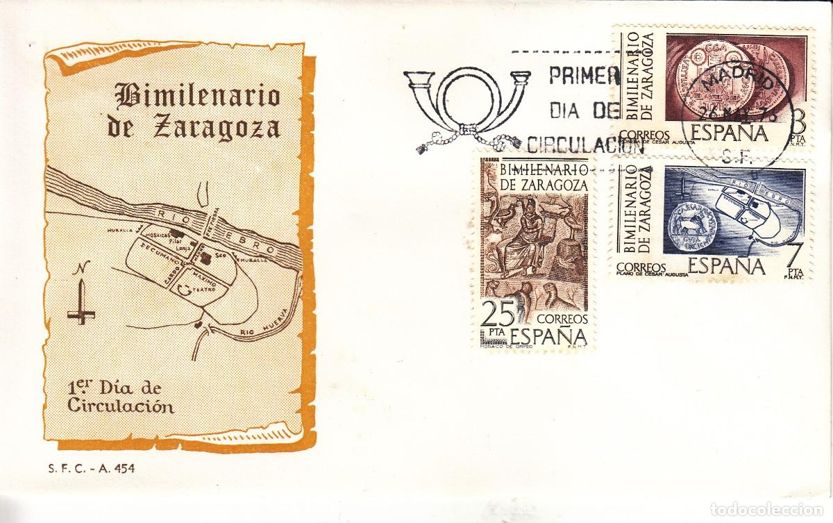 Sellos: SOBRE 1976: MADRID. BIMILENARIO DE ZARAGOZA - Foto 1