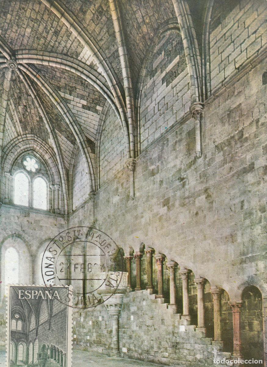 Sellos: M&Aacute;XIMA CON MATASELLOS DEL MONASTERIO DE SANTA MARIA DE HUERTA - Foto 1