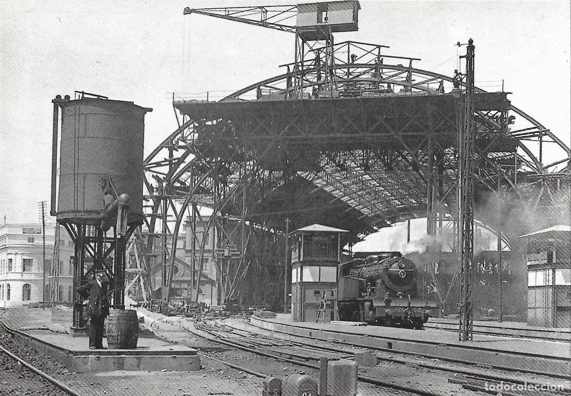 Sellos: TRENES FERROCARRIL REAPERTURA ESTACION DE FRANCA BARCELONA 1992 MATASELLOS TARJETA MOD 4 VER REVERSO