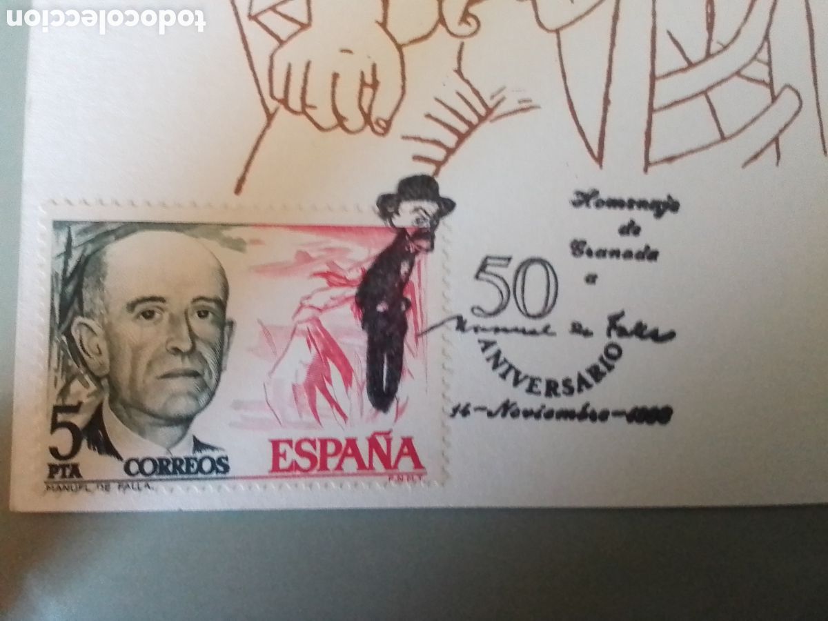 Sellos: MANUEL de FALLA &rdquo;50 Aniversario&rdquo; - Foto 2