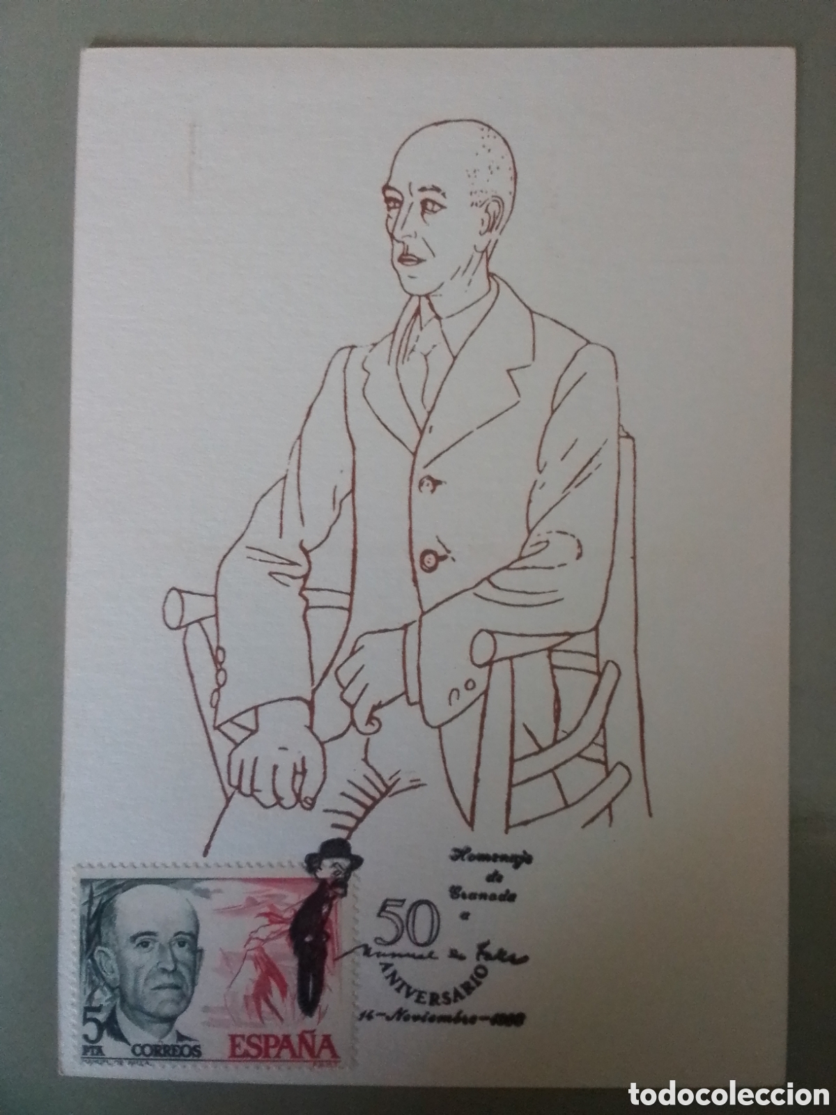 Sellos: MANUEL de FALLA &rdquo;50 Aniversario&rdquo; - Foto 1