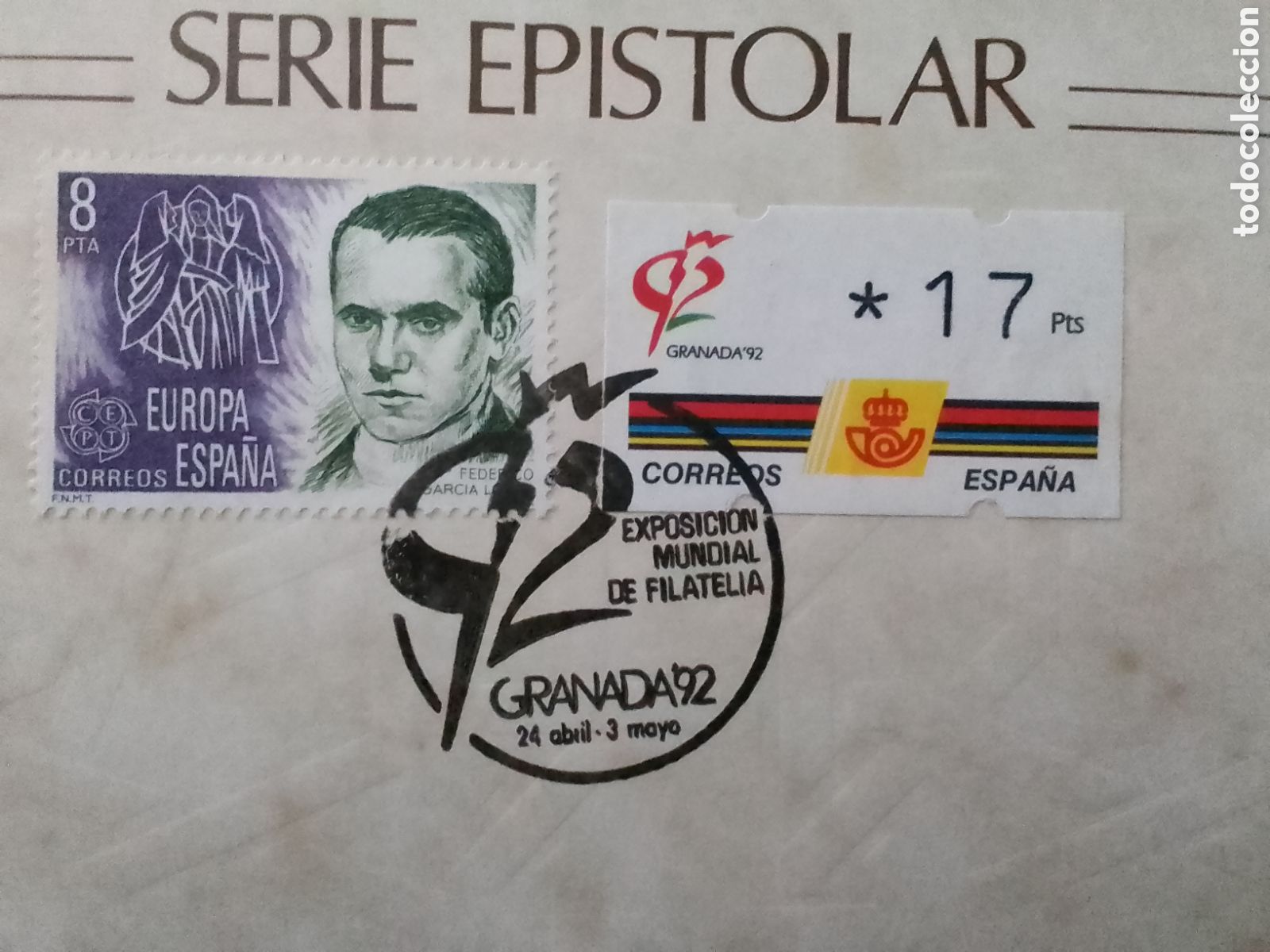 Sellos: CARTAS desde GRANADA, F. Garc&iacute;a Lorca - Foto 3
