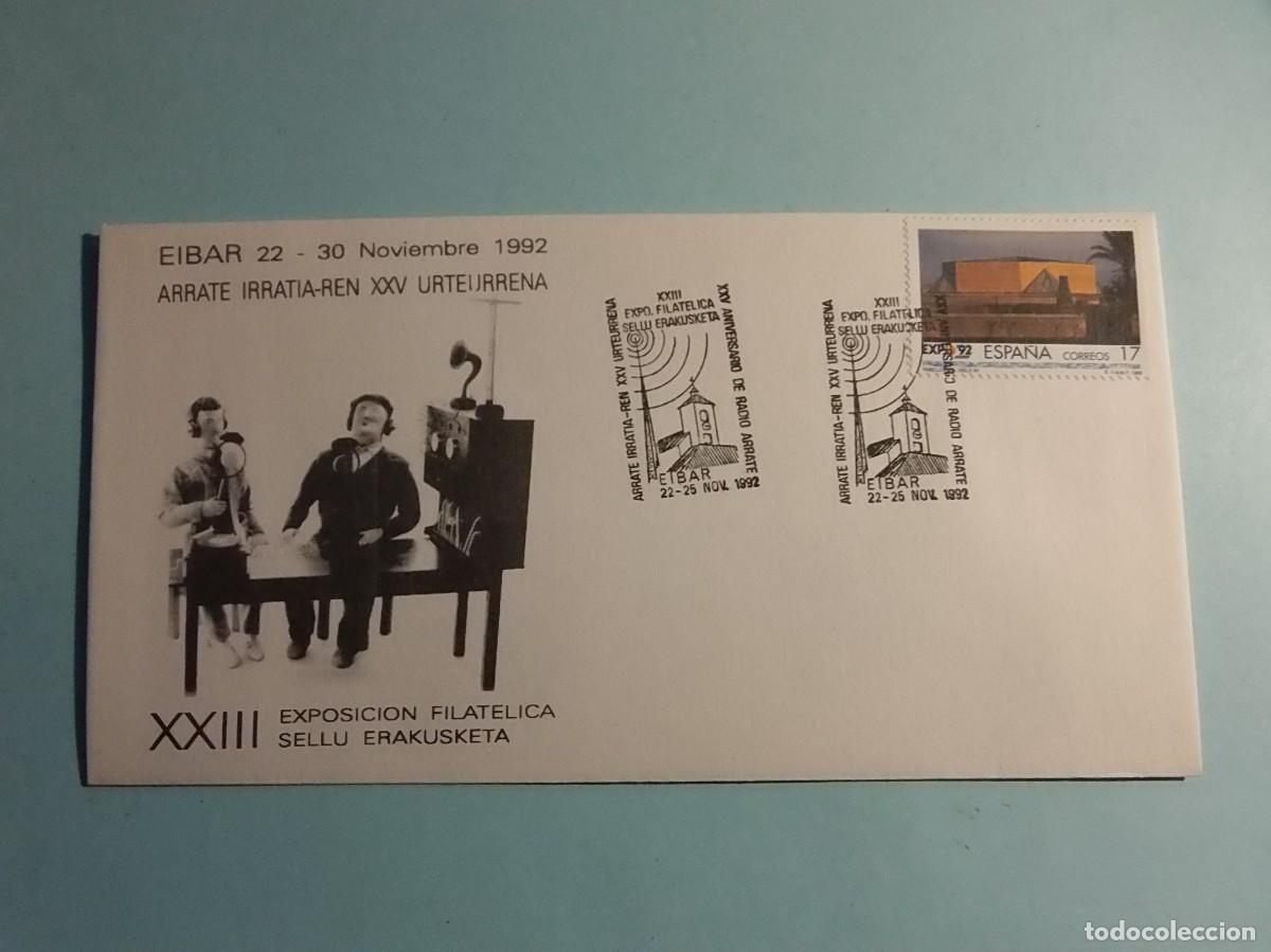 Selos: MATASELLO ESPECIAL - EIBAR 1992 - RADIO ARRATE - ARRATE IRRATIA - ERMITA, ANTENAS.