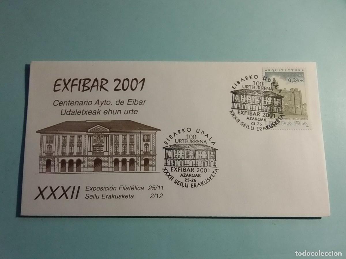 Sellos: MATASELLO ESPECIAL - EIBAR 2001 - CENTENARIO AYUNTAMIENTO DE EIBAR. - Foto 1