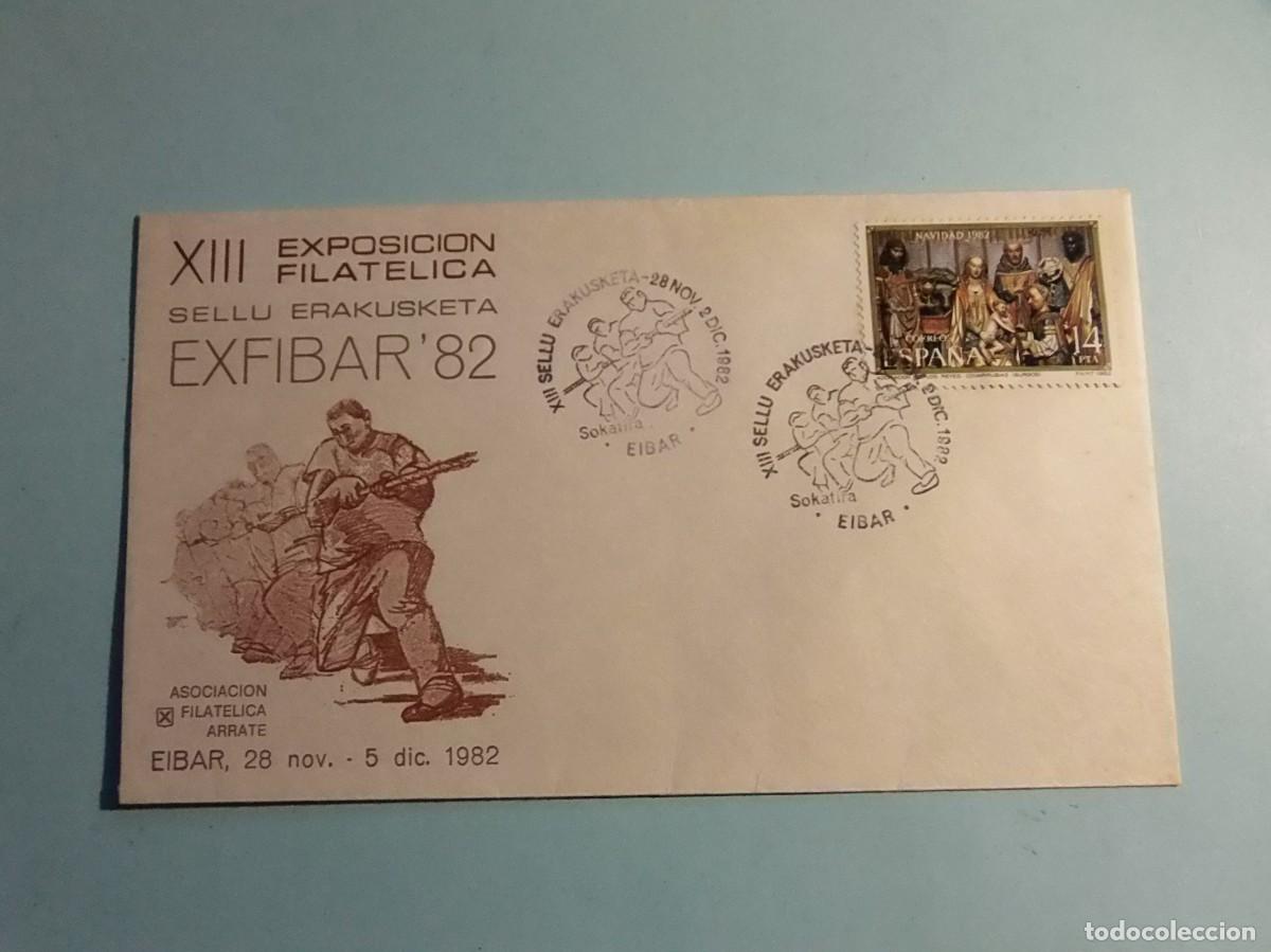 Sellos: MATASELLO - EXFIBAR 1981 - DEPORTES - SOKATIRA. - Foto 1