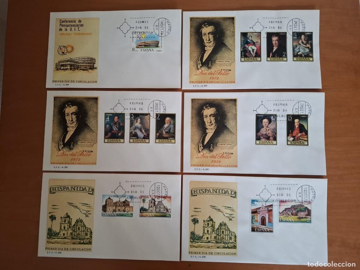 Sellos: Lote de 20 Sobres de Primer D&iacute;a de 1973 - Foto 3
