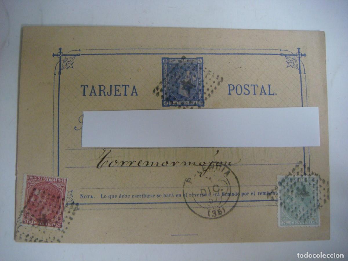 Sellos: TARJETA POSTAL A&Ntilde;O 1880-(&) - Foto 1
