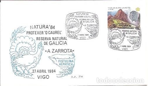 Selos: SOBRE MATASELLOS ESPECIAL NATURA 84 PROTEXER'O CAUREL RESEVA NATURAL DE GALICIA A ZARROTA VIGO 1984