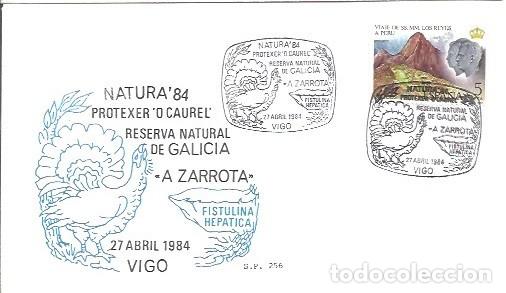 Selos: SOBRE MATASELLOS ESPECIAL NATURA 84 PROTEXER'O CAUREL RESEVA NATURAL DE GALICIA A ZARROTA VIGO 1984