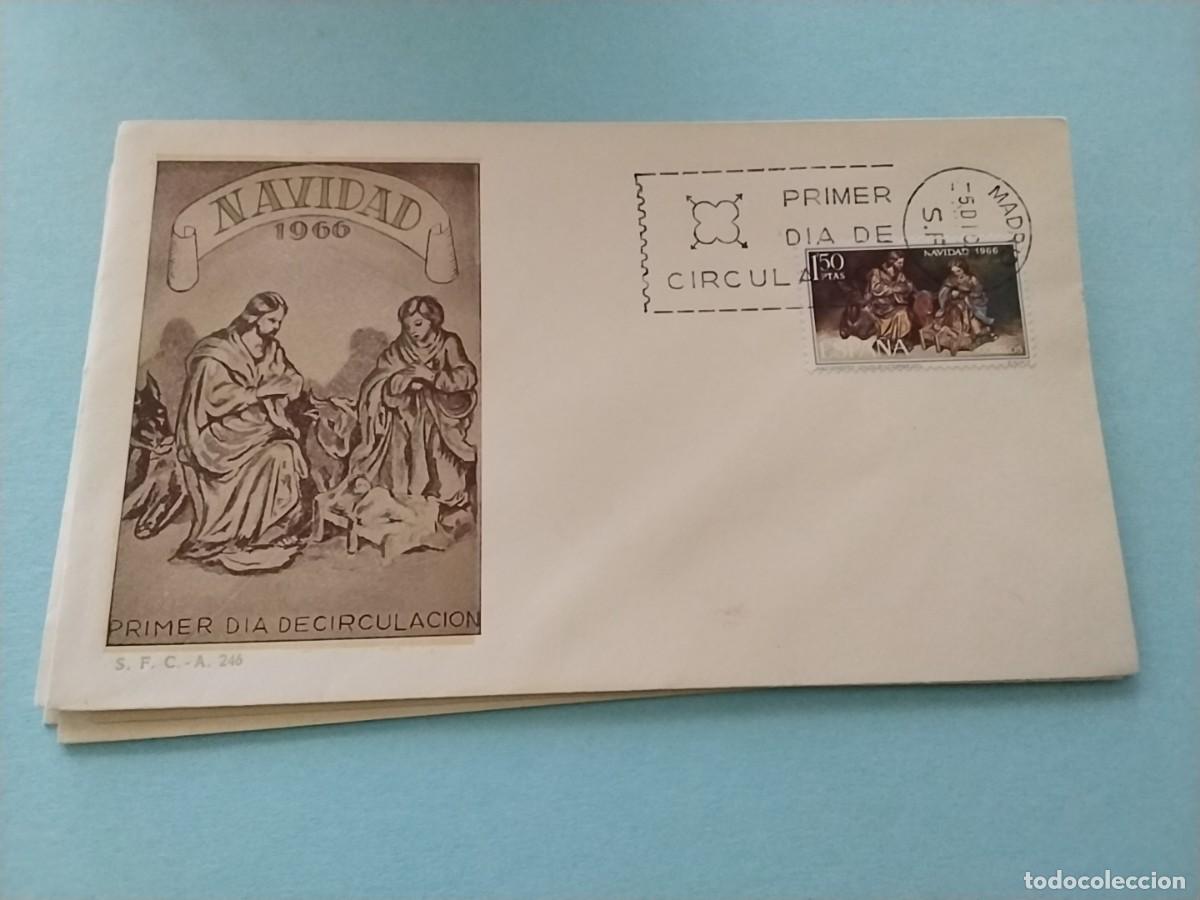 Sellos: Sobres primer dia Espa&ntilde;a Navidad - Foto 1