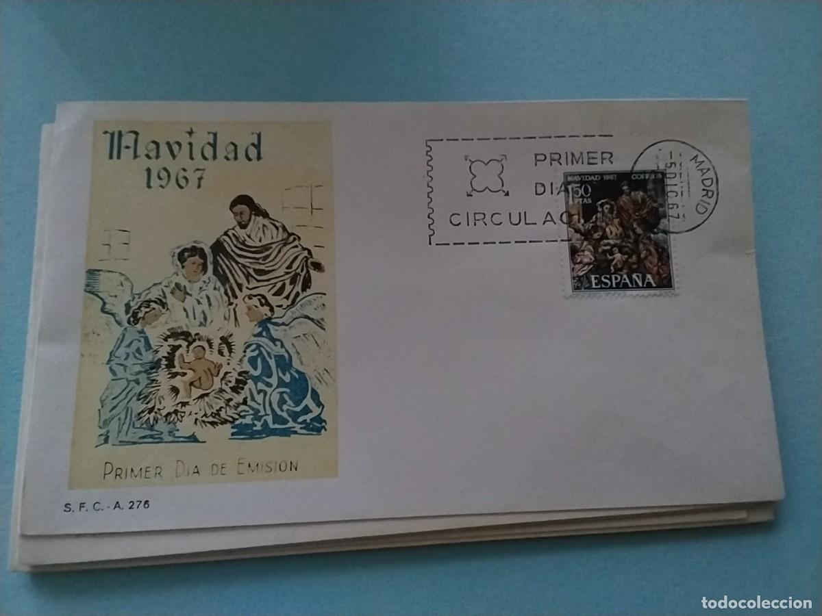 Sellos: Sobres primer dia Espa&ntilde;a Navidad - Foto 1