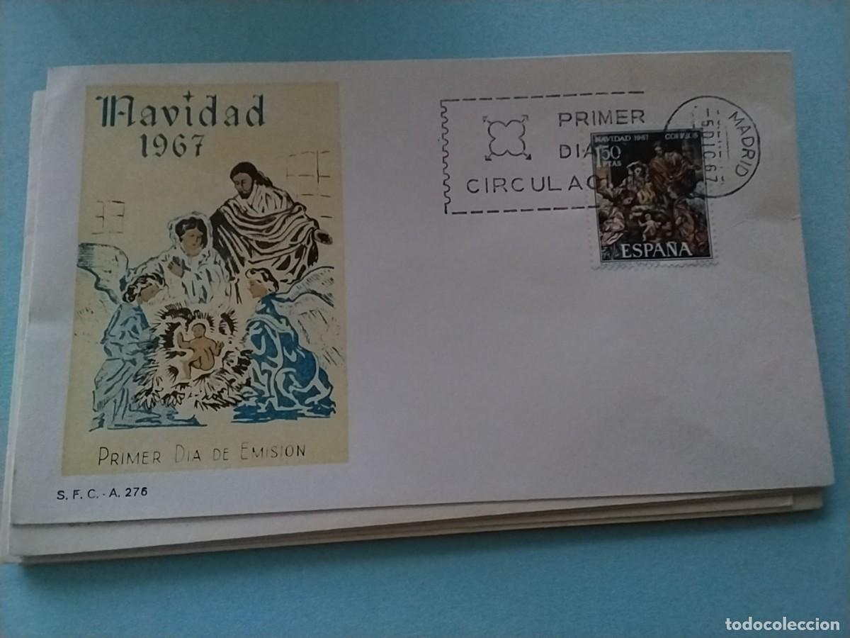 Sellos: Sobres primer dia Espa&ntilde;a Navidad - Foto 1