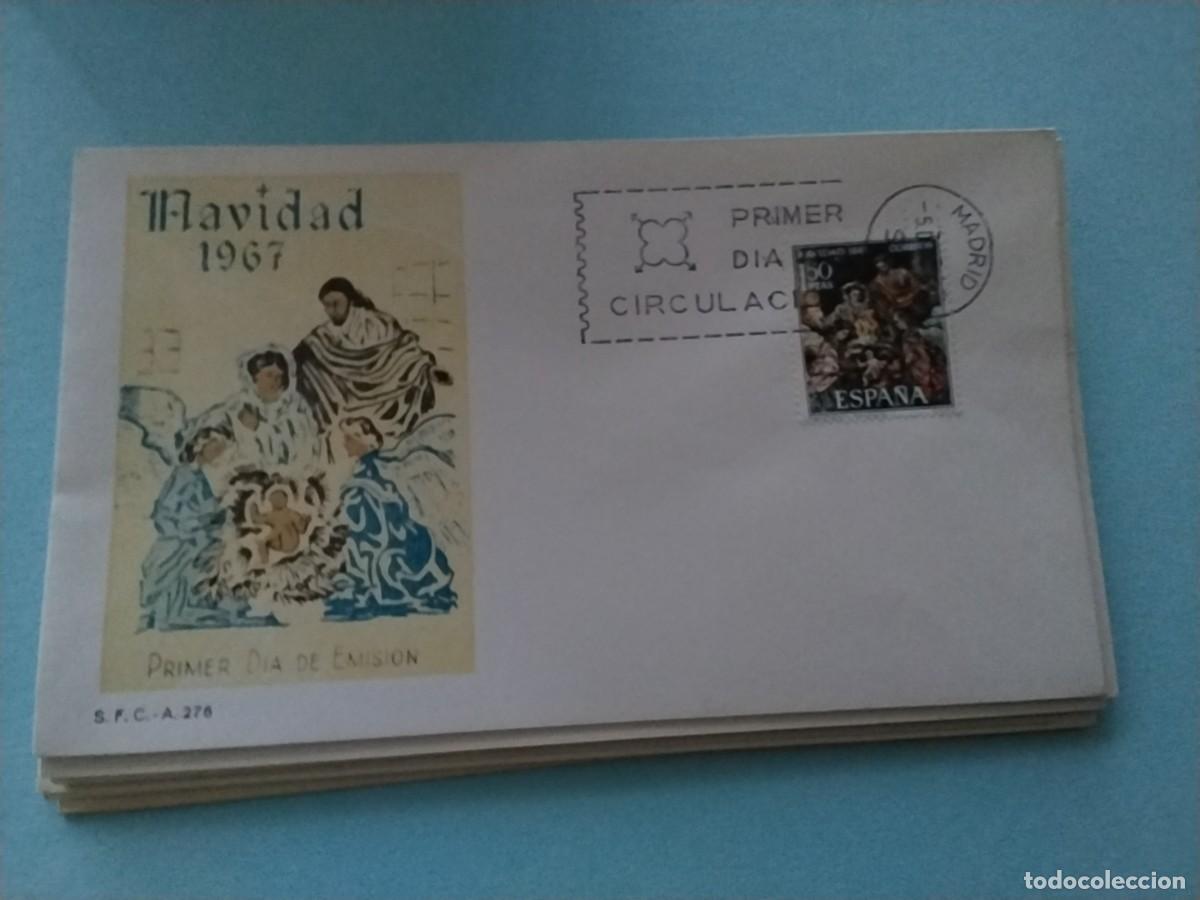 Sellos: Sobres primer dia Espa&ntilde;a Navidad - Foto 1