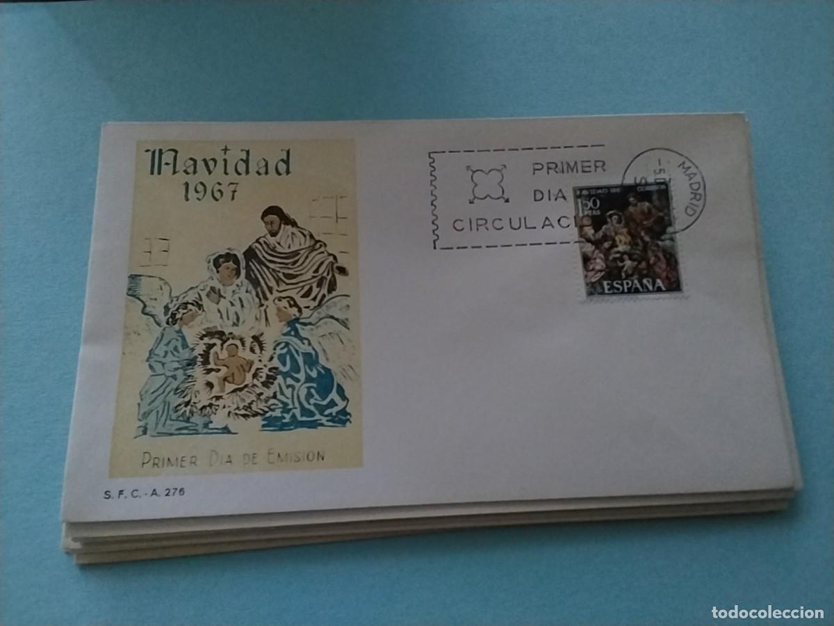 Sellos: Sobres primer dia Espa&ntilde;a Navidad - Foto 1