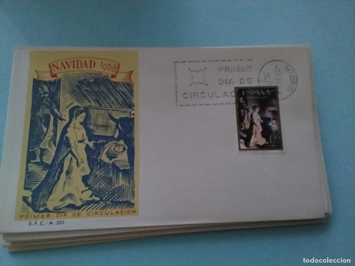 Sellos: Sobres primer dia Espa&ntilde;a Navidad - Foto 1