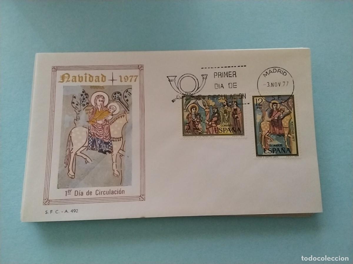 Sellos: Sobres primer dia Espa&ntilde;a Navidad - Foto 1