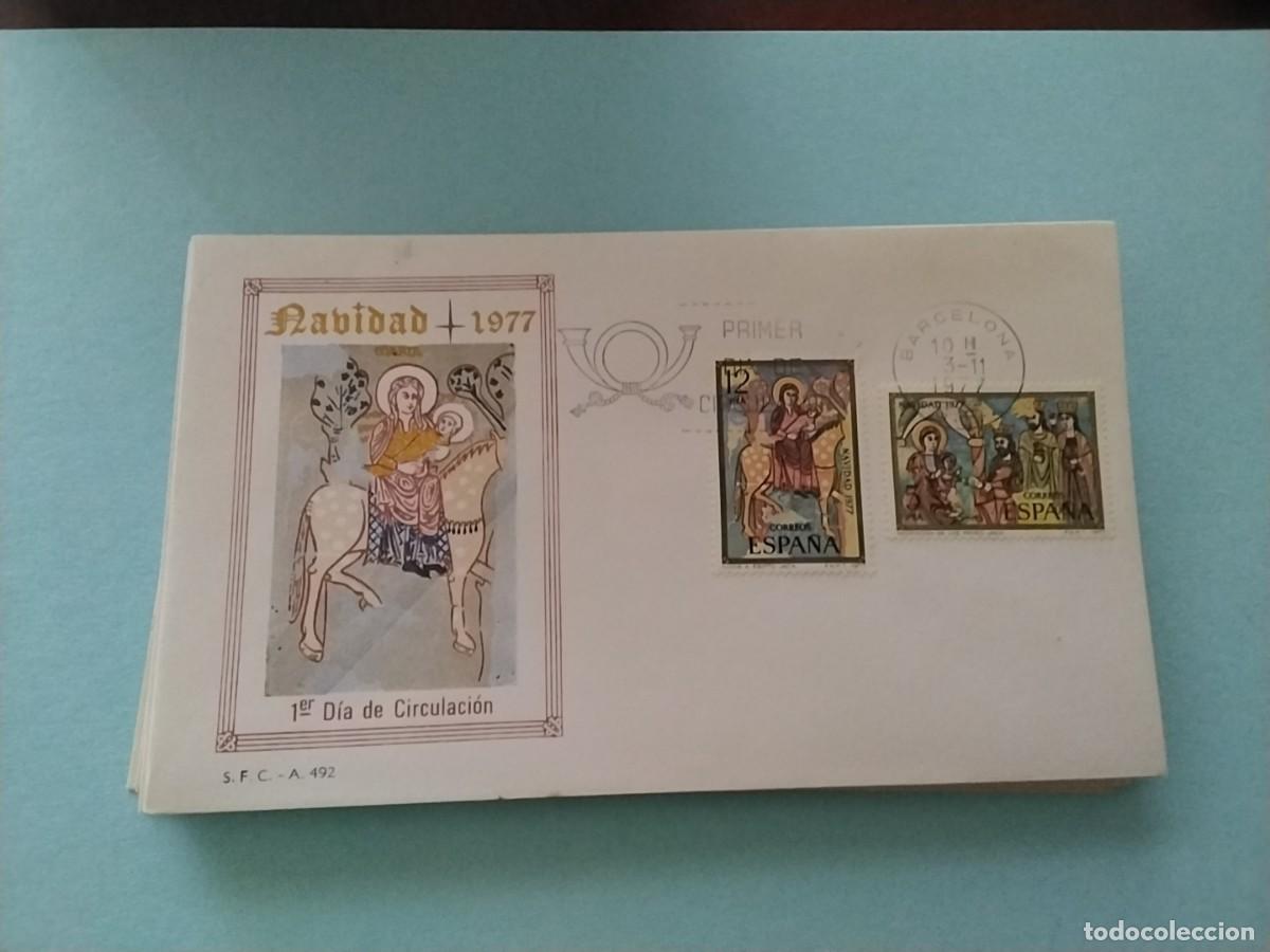 Sellos: Sobres primer dia Espa&ntilde;a Navidad - Foto 1