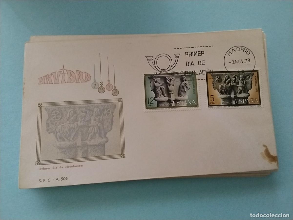 Sellos: Sobres primer dia Espa&ntilde;a Navidad - Foto 1