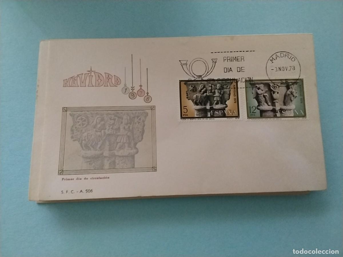 Sellos: Sobres primer dia Espa&ntilde;a Navidad - Foto 1