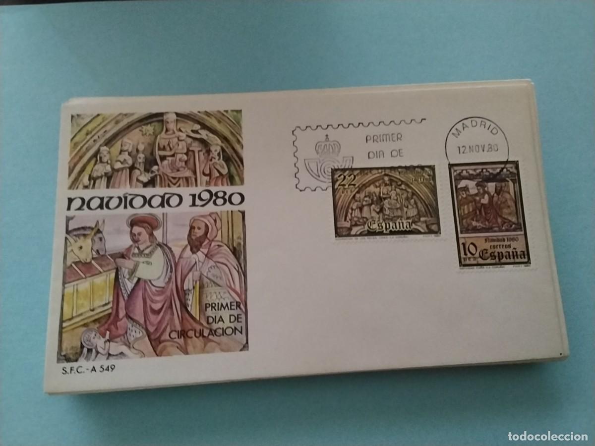 Sellos: Sobres primer dia Espa&ntilde;a Navidad - Foto 1