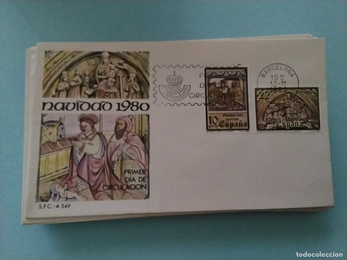 Sellos: Sobres primer dia Espa&ntilde;a Navidad - Foto 1