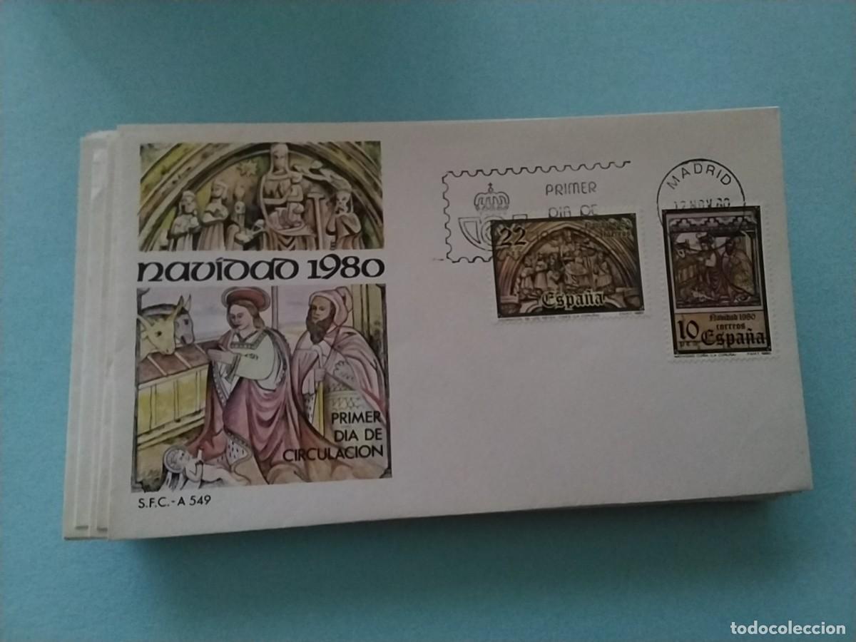 Sellos: Sobres primer dia Espa&ntilde;a Navidad - Foto 1