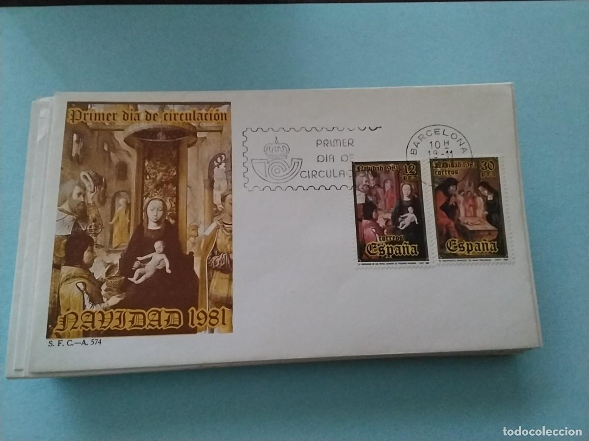 Sellos: Sobres primer dia Espa&ntilde;a Navidad - Foto 1
