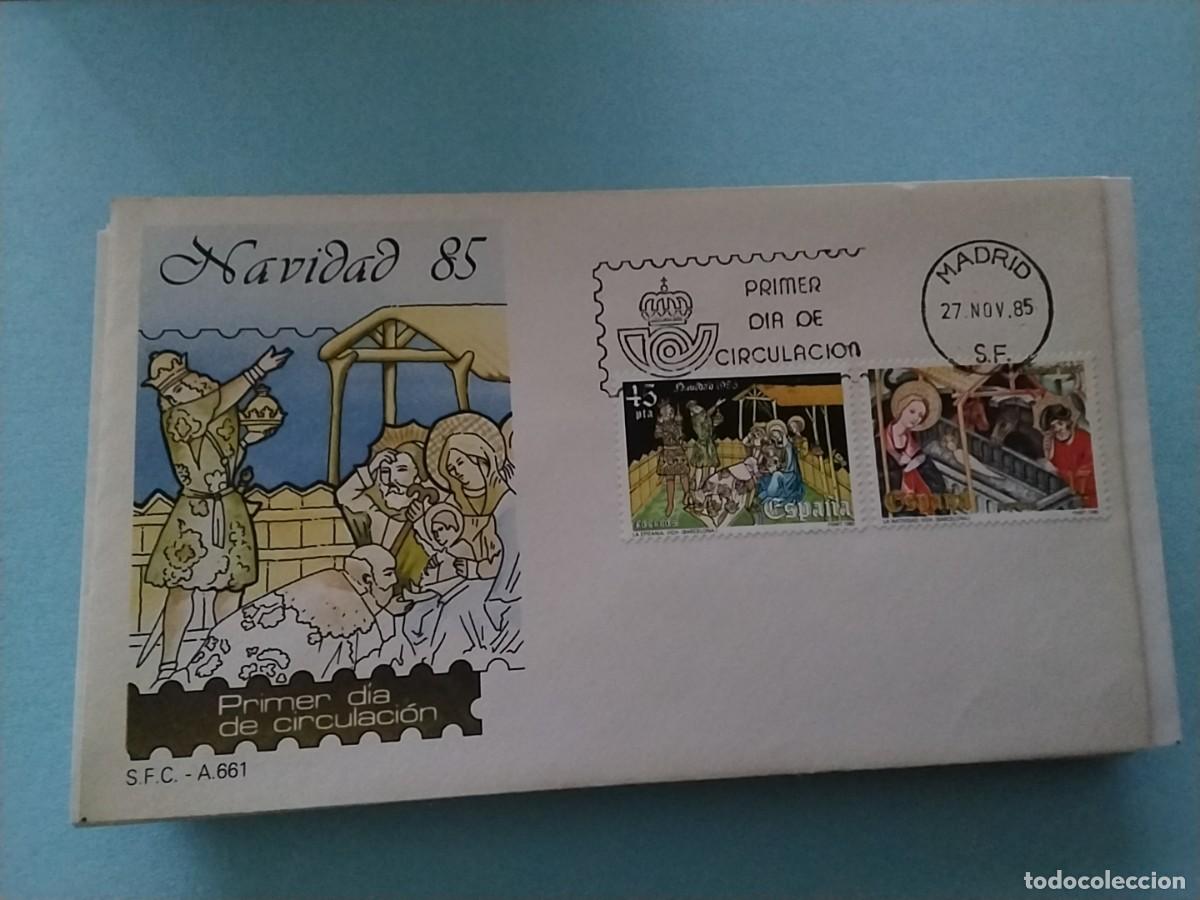 Sellos: Sobres primer dia Espa&ntilde;a Navidad - Foto 1