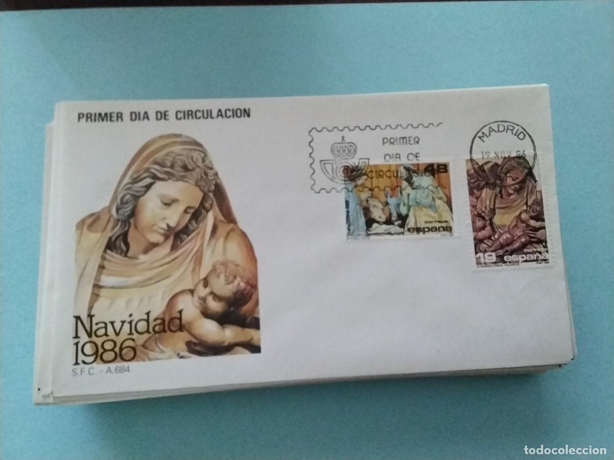 Sellos: Sobres primer dia Espa&ntilde;a Navidad - Foto 1