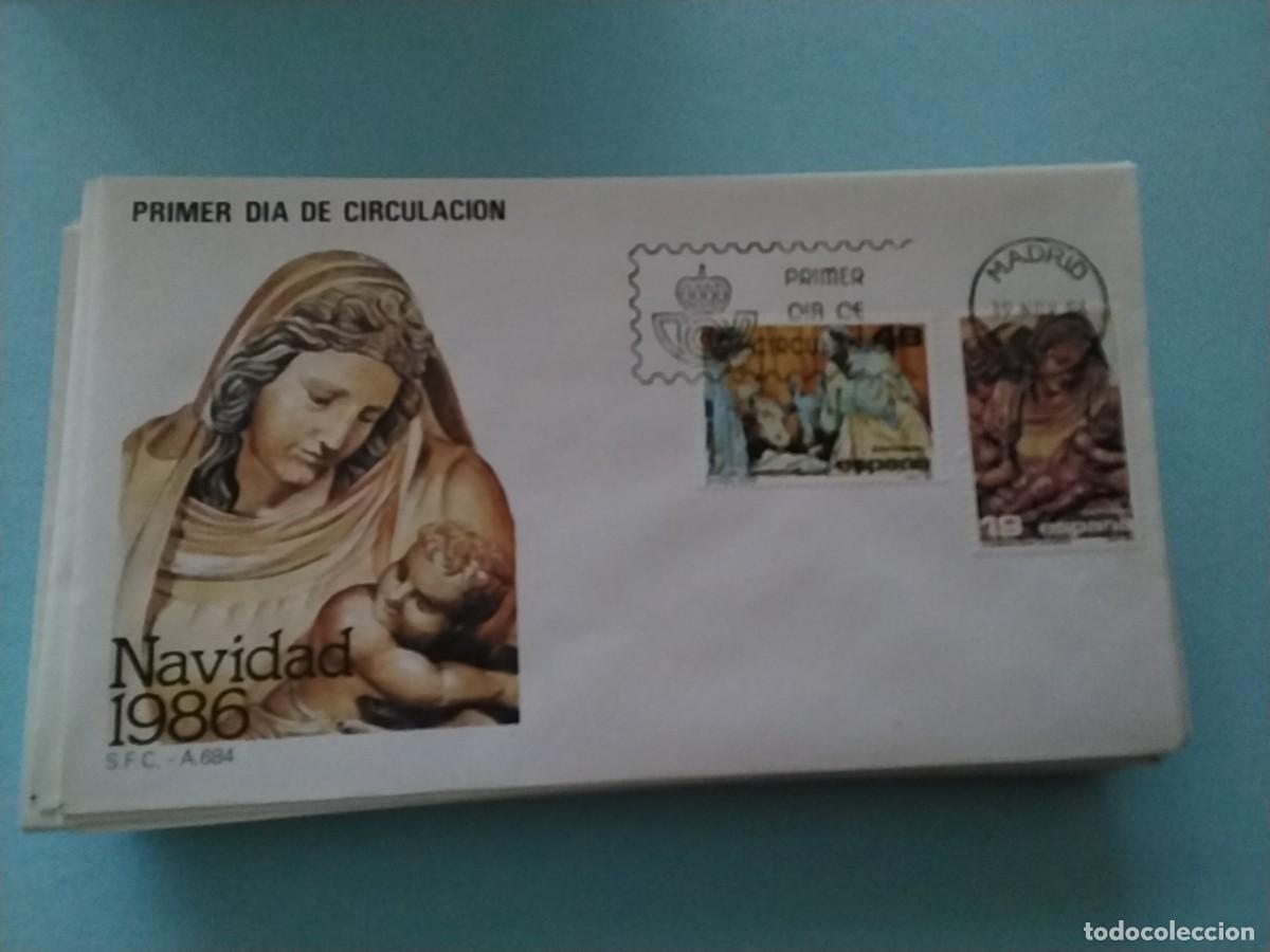 Sellos: Sobres primer dia Espa&ntilde;a Navidad - Foto 1
