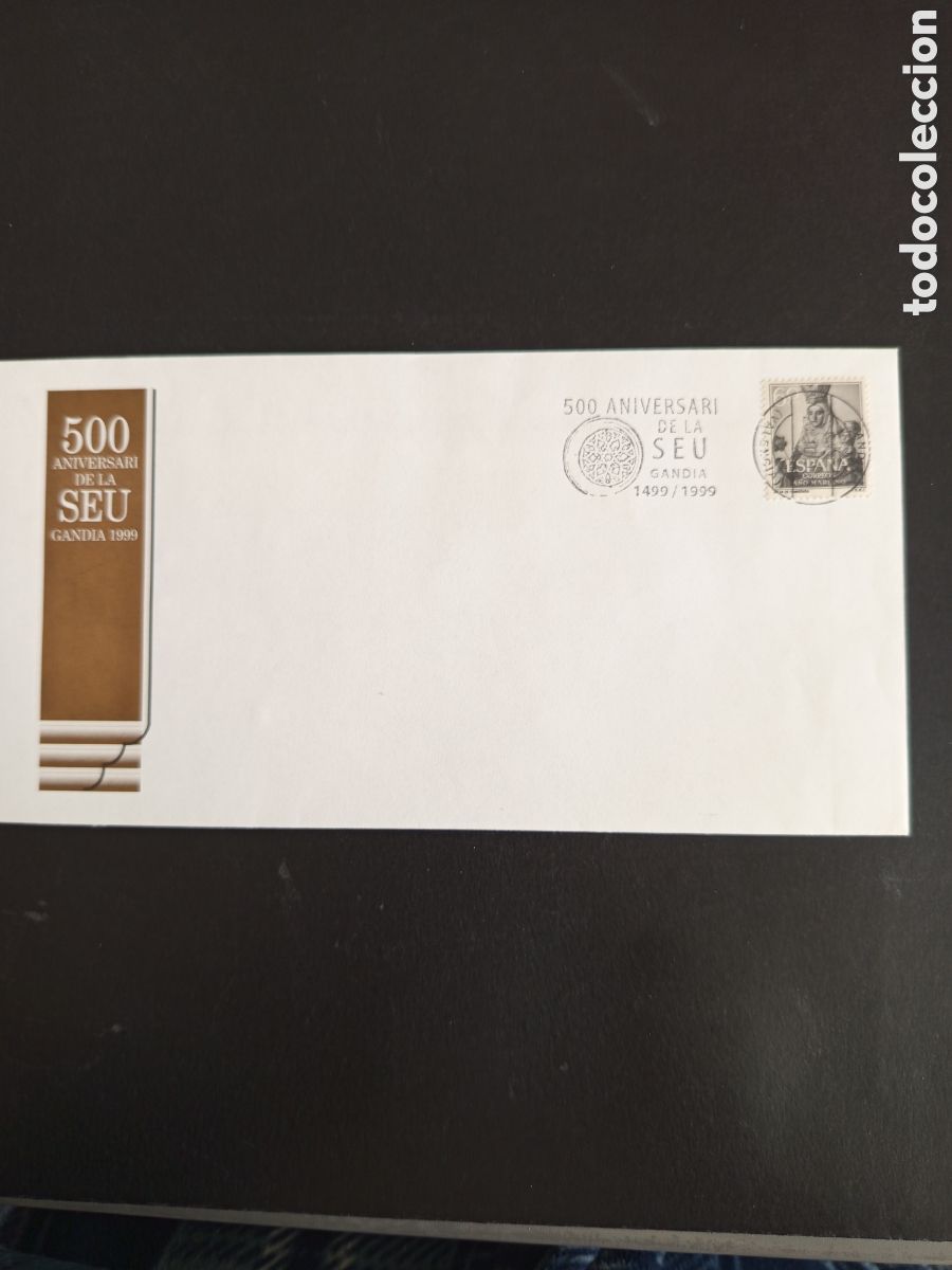 Sellos: Espa&ntilde;a, 1999. Gand&iacute;a. Sobre con matasello &rdquo; 500 Aniversari de la Seu&rdquo;. Pedido m&iacute;nimo 3 &euro;. Ver fotos