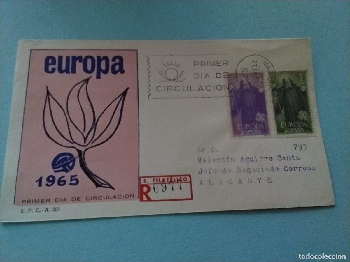 Sellos: Sobres primer dia Espa&ntilde;a tema Europa - Foto 1